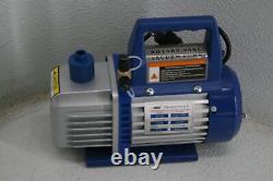 VIVOHOME 110V 1/2 HP 5 CFM Dual Stage Rotary Vane Air Vacuum Pump w Oil Bottle