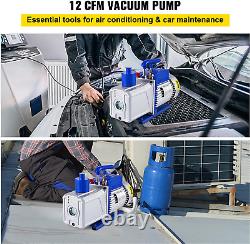 Vacuum Pump 12 CFM 1 HP Double Stage Air Conditioning Vacuum Pump 110V Ultimate
