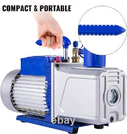 Vacuum Pump 12 CFM 1 HP Double Stage Air Conditioning Vacuum Pump 110V Ultimate