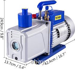 Vacuum Pump 12 CFM 1 HP Double Stage Air Conditioning Vacuum Pump 110V Ultimate