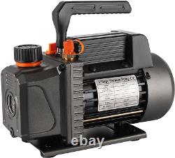 Vacuum Pump 3.5CFM 1/4HP Single Stage Air Vacuum Pump HVAC with R134A R410A Kit
