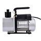 Vacuum Pump Black 5 Cfm Single Stage Rotary Vane 1/2 Hp Hvac Ac Air Tool New