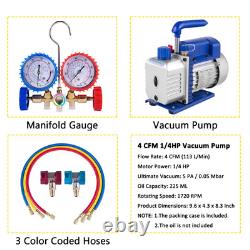 Vacuum Pump Multi-Purpose Refrigeration With Manifold Gauge For Household Air C