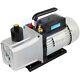 Vacuum Pump12cfm Dual Stage 1hp Rotary Vane Deep Hvac Refrigeration Air Tool