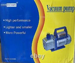 VivoHome 1/4 HP Dual Stage Rotary Vane HVAC Air Vacuum Pump With Oil Model VP125