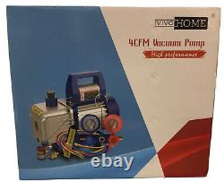 VivoHome 4CFM Rotary Vane Air Vacuum Pump 1/3 HP, High Performance SEALED