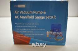 VivoHome Air Vacuum Pump & AC Manifold Gauge Set Kit VP125 110V 60Hz 1/4HP