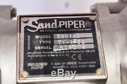 Warren Rupp, Sandpiper, SSB1-A TYSS, Air-operated Diaphragm Pump, SWAGELOK White