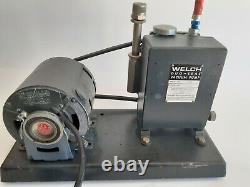 Welch 1390 Duo-Seal Vacuum Pump and Box of Air Conditioning Service Tools