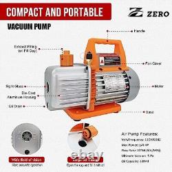 Z Zero Air Vacuum Pump HVAC R134a R12 R22 R410a Refrigeration Kit AC Manifold